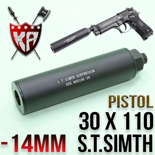 S.T Simth Silencer with Adopter 30 x 110mm