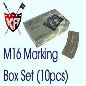 120R M16 Magazine w/ H&amp;K Marking Box Set (10 Pcs) - DE