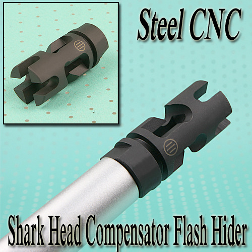 Shark Head Compensator Flash Hider / Steel CNC