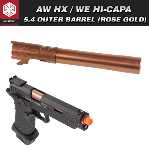 AW HX / WE Hi-Capa 5.4 Outer Barrel (Rose Gold)