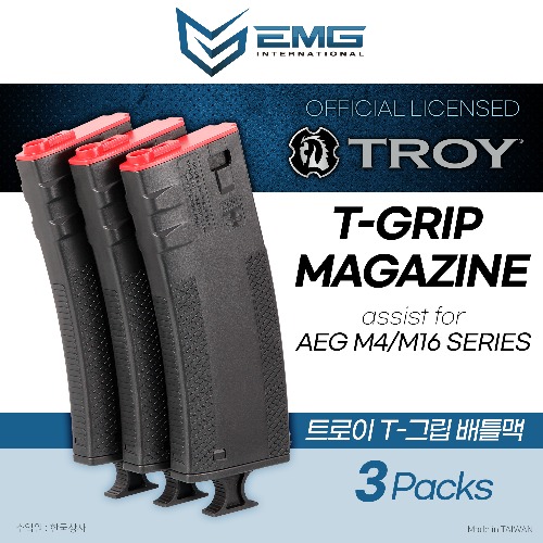 EMG Troy Industries 250RD Mid-Cap Battlemag W/ T-Grip Magazine Assist For M4/M16 AEG