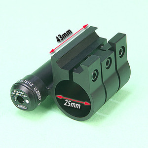 Red Laser Flash Mount / 25mm