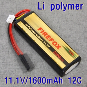 Lithium polymer 11.1V /1600mAh 12C