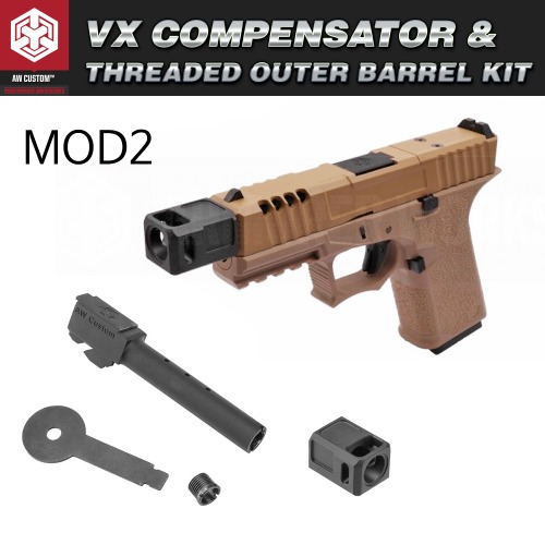 [MOD2] VX Compensator + Threaded Outer Barrel Kit (WE/AW G17/G19)